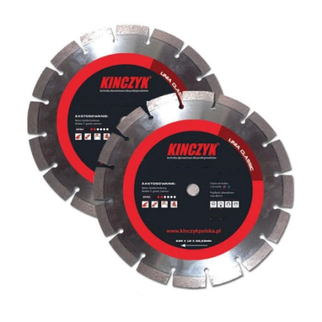 TARCZA BETON TURBO B 350X12X250,4/20  KINCZYK